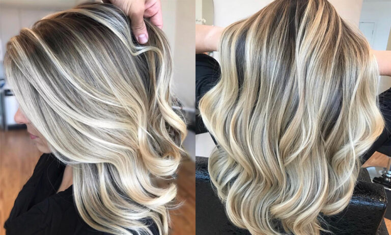 ash blonde highlights